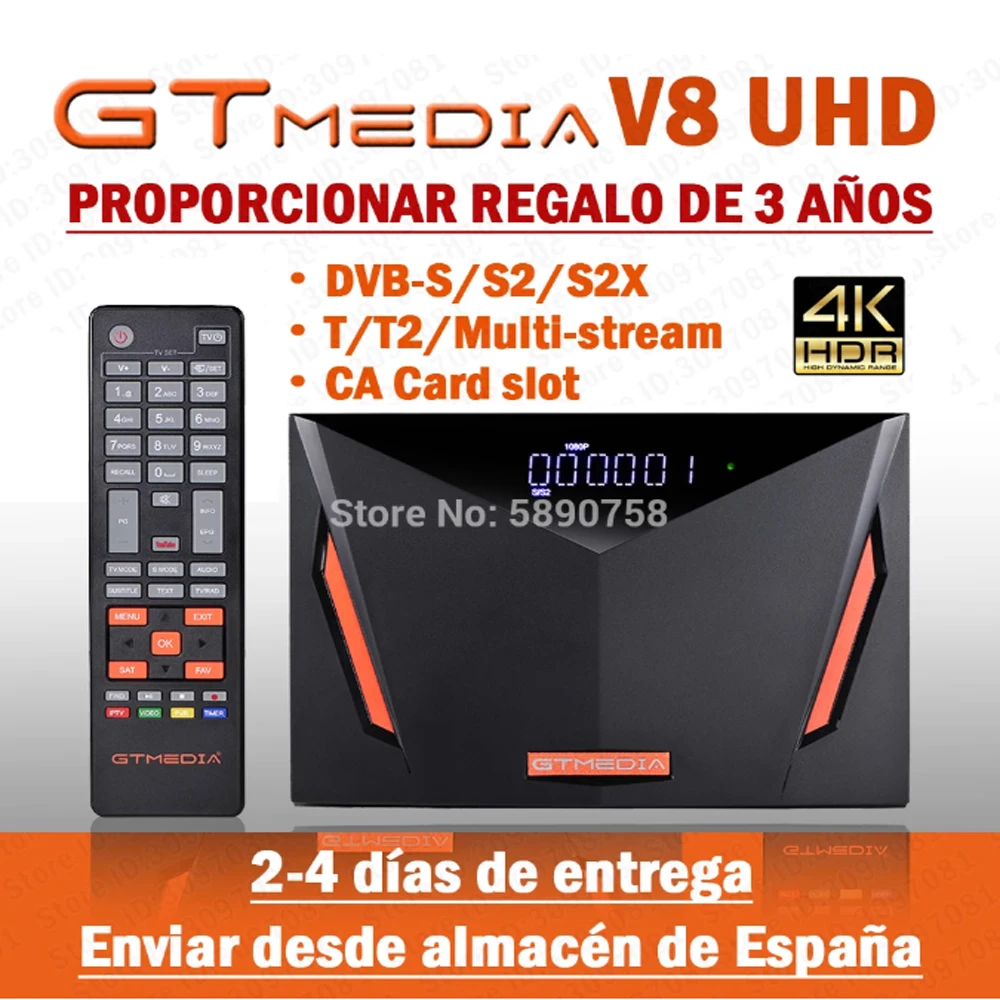 Новое поступление GTMEDIA V8 UHD DVB-S2 рецептер CA разъем карты собран в Wi-Fi H.265 GTmedia v8 nova