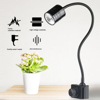 

3W Pet Supplies Dimmable Fish Tank LED Aquarium Light Flexible Landscape Portable 360 Rotation With Gooseneck Aluminum Clip On