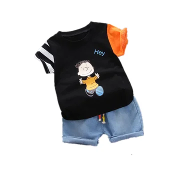 

New Summer Baby Girl Clothes Suit Children Boys Cratoon T Shirt Shorts 2Pcs/sets Toddler Cotton Casual Costume Kids Tracksuits