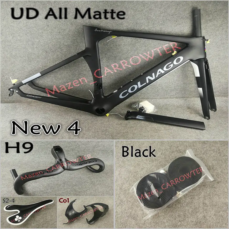 Package 2 T1000 UD NJBK Colnago концепция карбоновые шоссейные рамы шток седла бутылки клетки 50 мм Углеродные колеса A271 ступицы - Цвет: Package 2