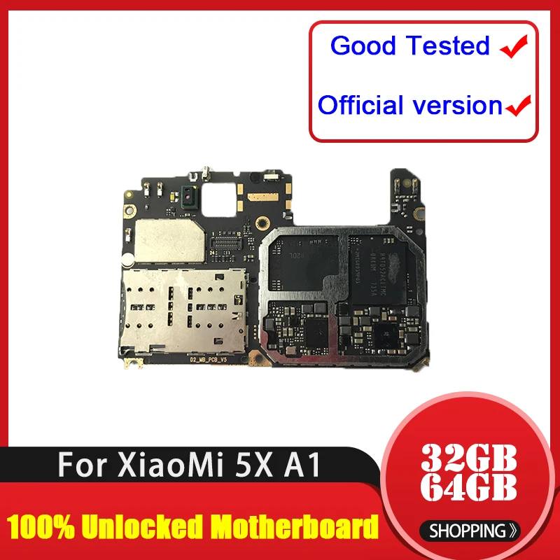 Заводская разблокированная материнская плата XiaoMi 5X A1 оригинальная 32 Гб 64 ГБ для