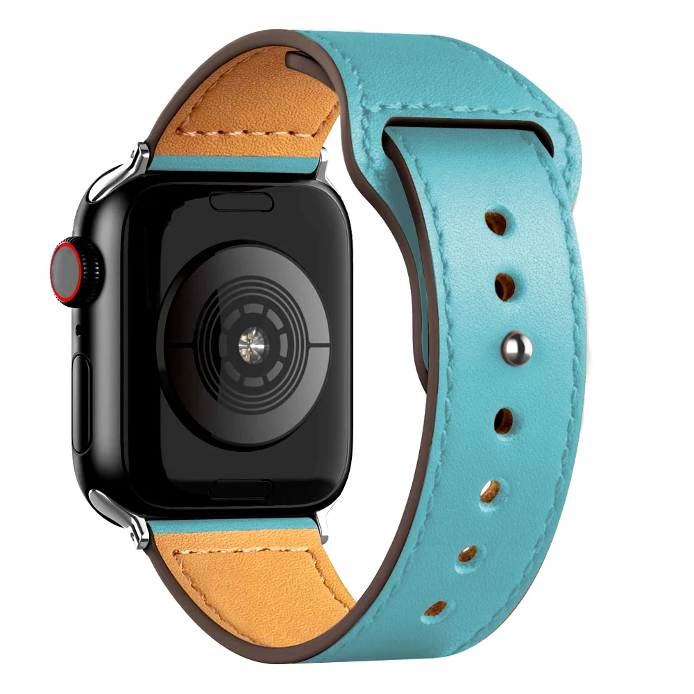 Premium Leather Watch Band - Elegant Wrist Strap Bracelet