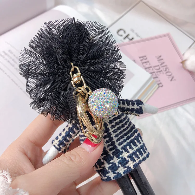 Модная девушка сердце кукла брелок творческий diy вечный цветок аксессуары Корейская сумочка кулон леди сестра разнообразие