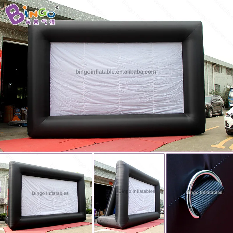 

Custom made inflatable projector screen/7.3X2.7X4.8 meters inflatable movie screen/ inflatable outdoor cinema screen toy tent