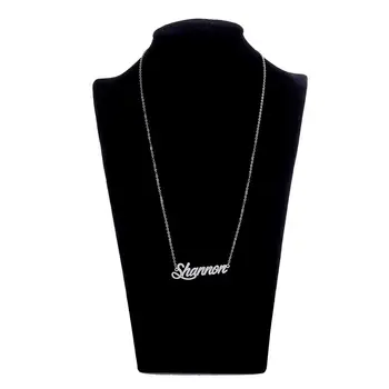 

Customized Necklace Stainless Steel Necklace Nameplate Choker Pendant English Name Jewelry Necklace 45 Fonts AAA Quality