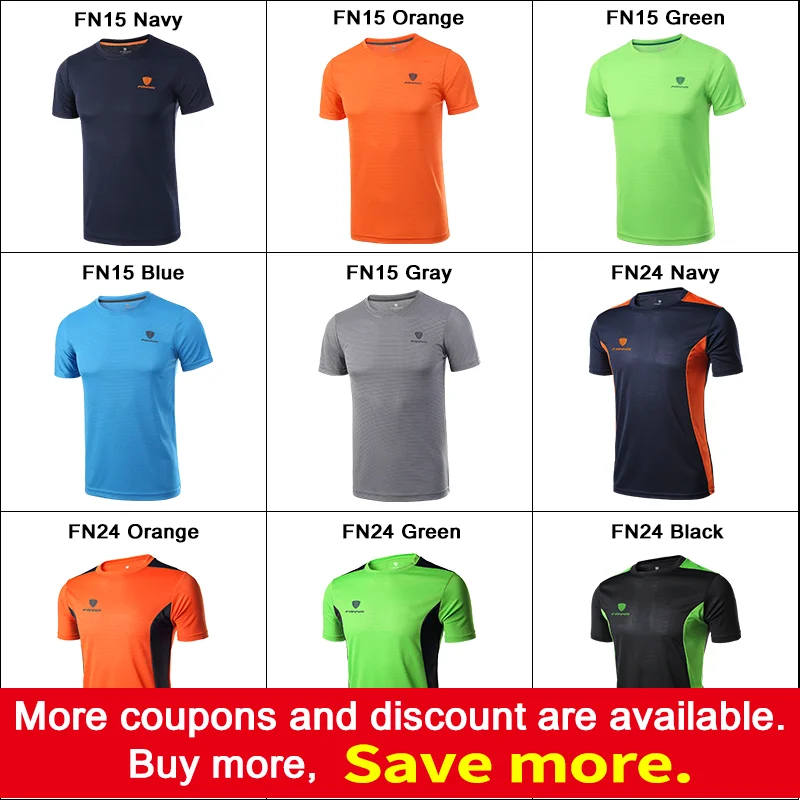 FANNAI Sport Shirt Men Tops Tees Running Shirts Mens Gym t Shirt Sports Fitness Jersey Quick Dry Fit camiseta running hombre