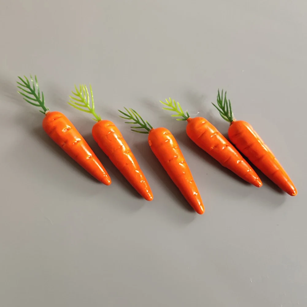 100 шт Искусственные моркови Мини Искусственные искусственные фрукты и овощи ягоды цветы для свадьбы елки украшения