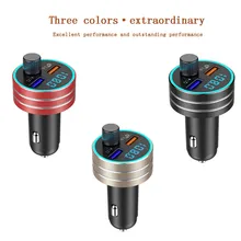 Muti-color Qc3.0 автомобильный двойной Usb зарядка Bluetooth 5,0 MP3-плеер fm-передатчик стабильное подключение двойные usb-порты зарядка автомобиля