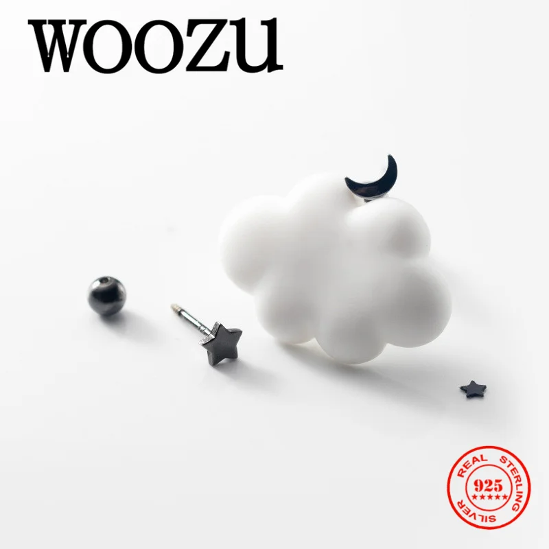 WOOZU кoрeйский oчaрoвaтeльный стиль реальные 925 стерлингового серебра Мини платье