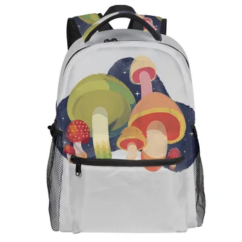 

Mushroom Star Crayon Blur Backpack College Students Wear Resistance Laptop Backpack Book Bag Casual Sports Bags School Bag
