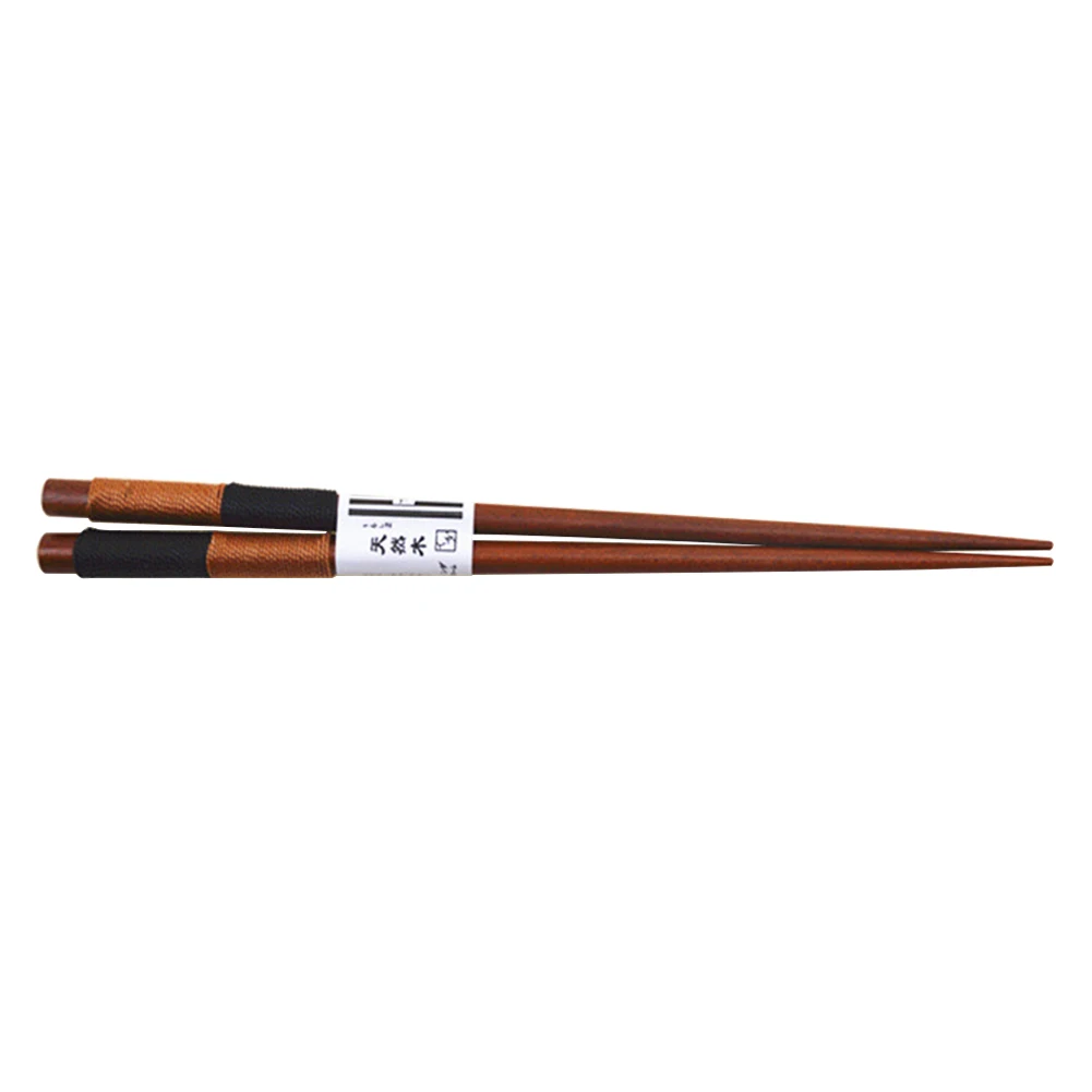 Натуральный каштан дерево Chopsticks провод натуральные деревянные палочки для еды Прямая Модные прочные палочки для еды ручной работы#20 - Цвет: B