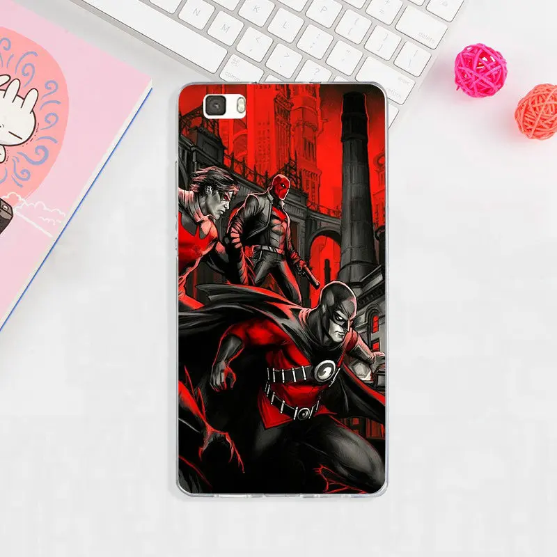 Мягкий ТПУ чехол для телефона Hero Red Robin Titans, чехол для huawei P8 P9 P10 P20 Lite mate 10 Pro Y3 Y5 Y6 II Y7 Honor 6X Plus - Цвет: image 5