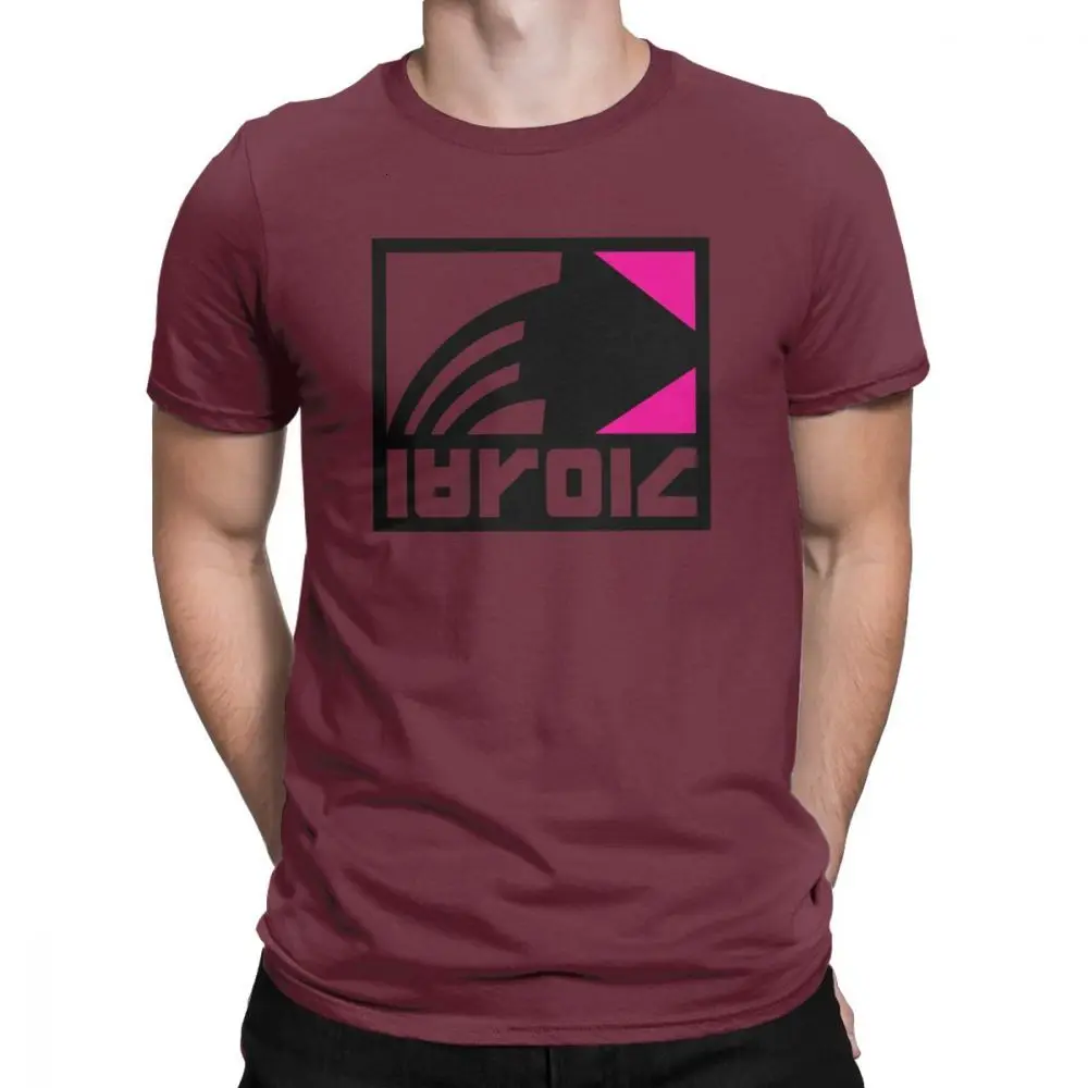 Burgundy One yona/Новинка, Zink, многослойные LS Splatoon футболки, мужская хлопковая Футболка с вырезом лодочкой, Детские оригинальные топы с короткими рукавами и чернильными рисунками для игры в кальмаров - Color: Burgundy