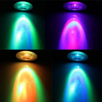

HiMISS 3W E27 LED RGB Spotlight with Remote Control Projection Lamp Flood Light Stage Light Party Decoration Club Light