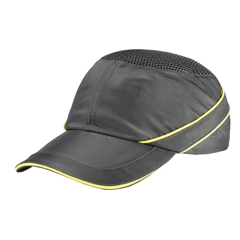 Bump cap рабочий защитный шлем дышащий защитный анти-ударные облегченные каски модная повседневная Солнцезащитная шляпа - Цвет: GY