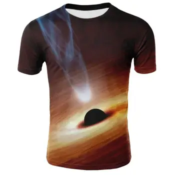 

2019 New Starry sky short T shirt Free delivery 3D T shirt Male/Female Summer Fashion Comfortable Short Sleeve Clothes Tops