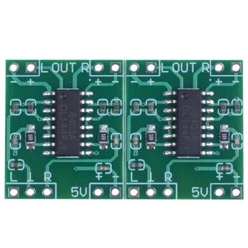 

Super Mini PAM8403 2*3W D Class Digital Amplifier Board 2.5-5V USB Power Green+Silver
