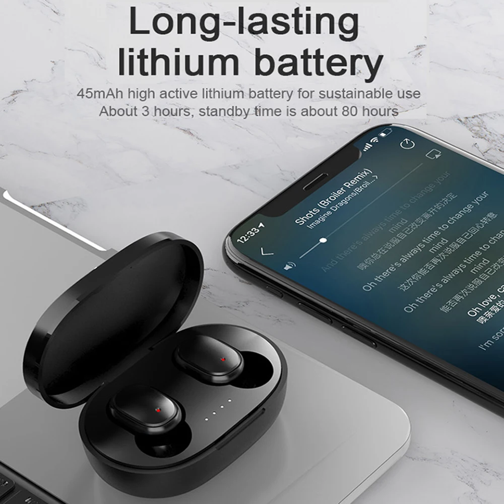 A6s Tws bluetooth 5 0 наушники в режиме реального времени стерео беспроводные с