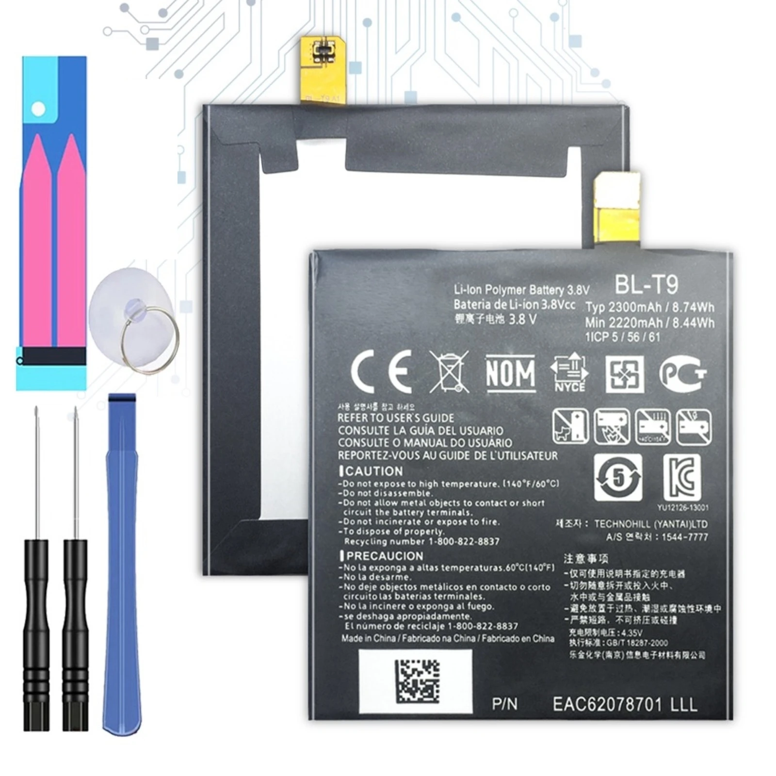 Batteria Originale Per Lg Google Nexus 5 D820 Bl-T9 Blt9 Bl T9 D821