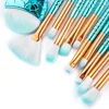 10/11pcs Makeup Brushes Kit maquiagem maquillaje New Mermaid Foundation Eyebrow Eyeliner Cosmetic makeup Brushes 3