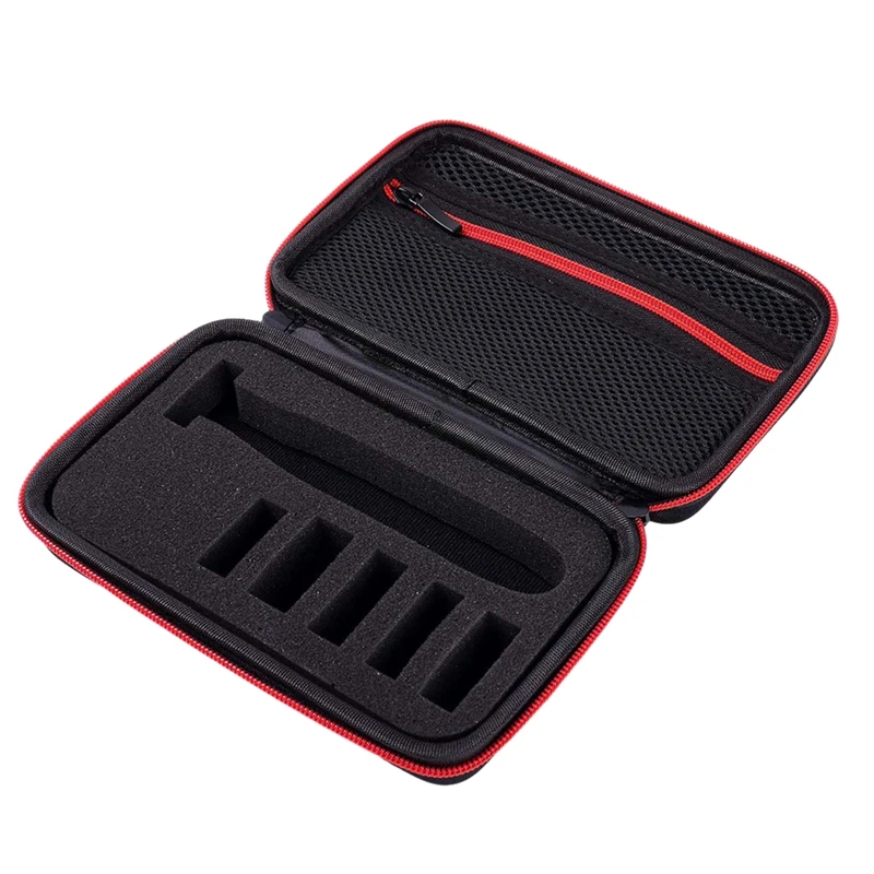 

Retail Shaver Case Travel Electric Shaver Storage Organizer Carrying Bag (Red Zipper, Applicable To Model Qp2530/2520)