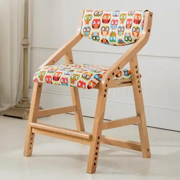 

Children's Learning Chair Adjustable Lift Back Seat, Posture Correction Solid Wood Desk, Chair, Primary School Household Chair