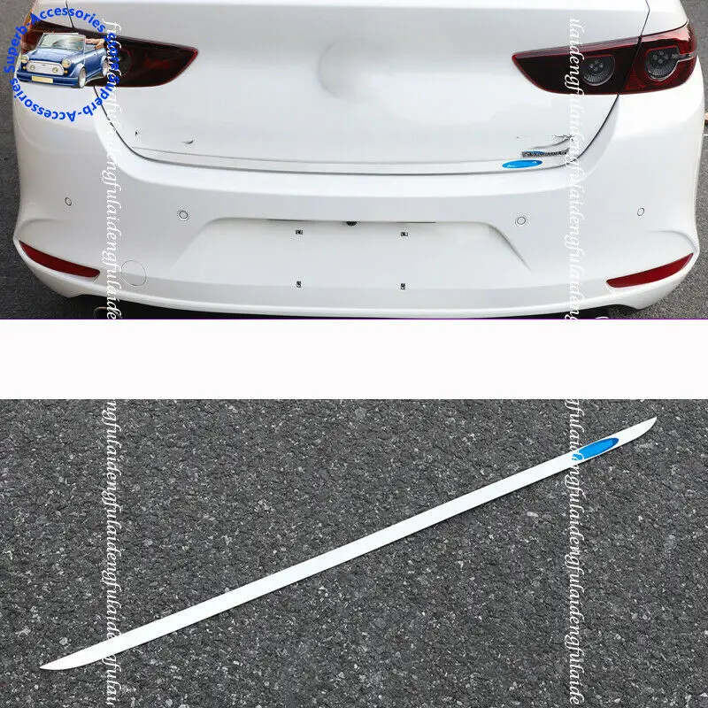 For Mazda 3 Axela 2019 2021 2020 Stainless Steel Rear Trunk Tail Gate