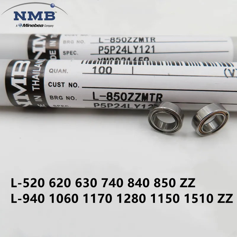 Высокоскоростной подшипник minbea NMB L-520 620 630 740 840 850 940 1060 1170 1280 1150 1510 ZZ ABEC-5 50 шт. |