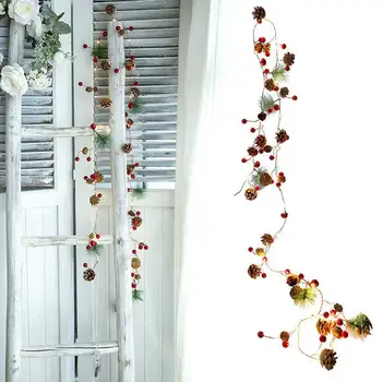 

2m 20 Led Copper Wire Pine Cone Flowers Led String Outdoor Christmas DIY Fairy Lights Bedroom Garland Decorative Holiday