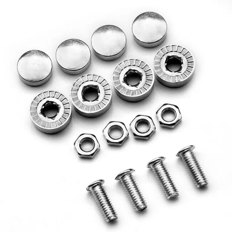 Buy (8) Chrome License Plate Frame Screw Bolt Caps Covers Car Truck Bike Motorcycle In York - Foto 5