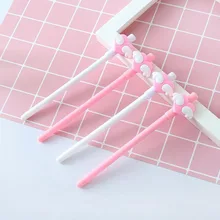 2 шт милые Крылья Любовь гелевая ручка 0,5 мм черный Заправка мультфильм детей студентов письма канцелярские принадлежности подарки школьные офисные принадлежности