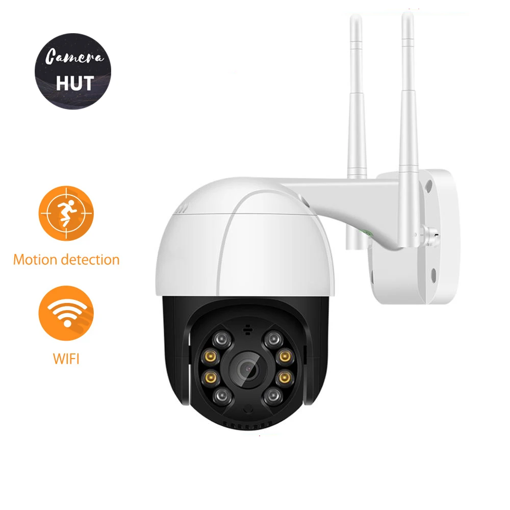 Camerahut PTZ WiFi IP Camera 4X Digital Zoom ONVIF P2P 1080P 2MP Security CCTV Audio AI Human Detection Outdoor Cloud Storage |