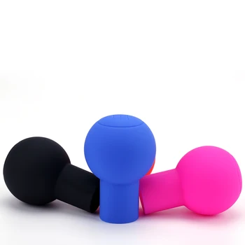 

Factory Hot Auto Shift Knob Cover Universal Car Silicone Gear Head Gear Shift Round Nonslip Shifter Collars Handbrake Grip Case