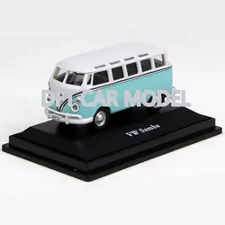 Литье под давлением 1: 72 VW Samba автобус модель детской игрушки оригинальный авторизованный подарок для детей Бесплатная доставка