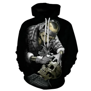 

Funny Skull Hoodies 3D Hoodies Men Women Sweatshirts Unisex Tracksuits Fashion Casual Streetwear Hooded Brand Pullover 2019 new
