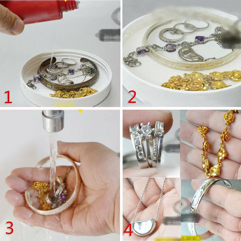 

dropshipping Quick Gem Jewelry Cleaner Anti-Tarnish Cleaning Diamond Silver Gold Jewelry OE88