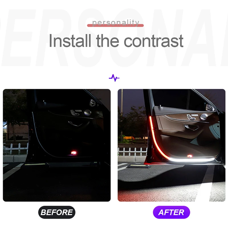 Светодиодсветильник Предупреждение лампа на открывающиеся двери автомобиля