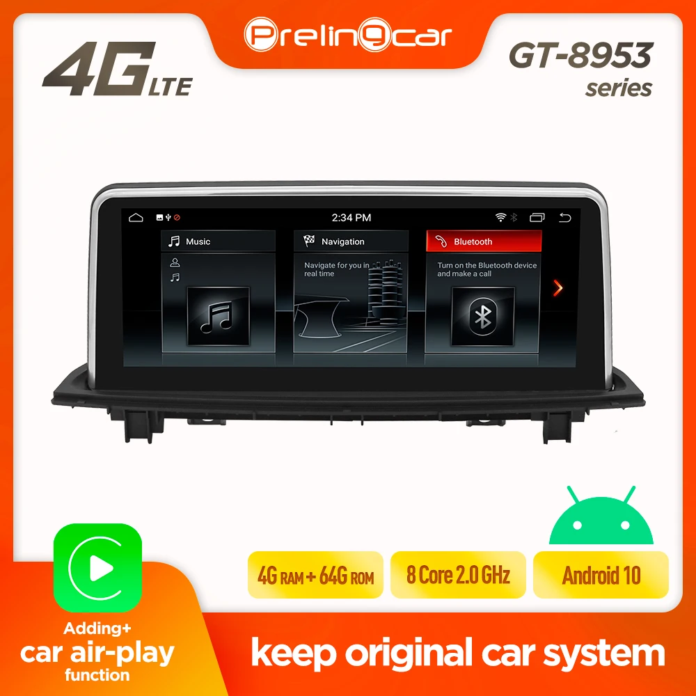 Prelingcar Android 9 0 для BMW X1 series E84 2016 2017 F49 2018 автомобильный стерео аудио радио