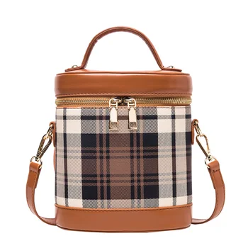 

Fashion Women Shoulder Bag Luxury Pu Leather Handbag Girls Plaid Messenger Bags Lady Crossbody Small Bag For Women 2020