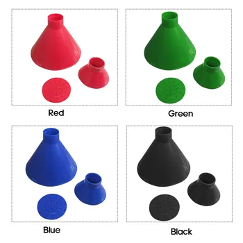

3PCS Auto Ice Scraper Tool Cone Shaped Car Windshield Snow Remover Outdoor Round Funnel Kit Mini Portable Scraping Squeegees
