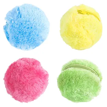 

4pcs Pet Toy Plush Balls Leopard Interactive Play Funny Cat Dog Kitten Scratch Toys Squeaky Sound Chew Bite