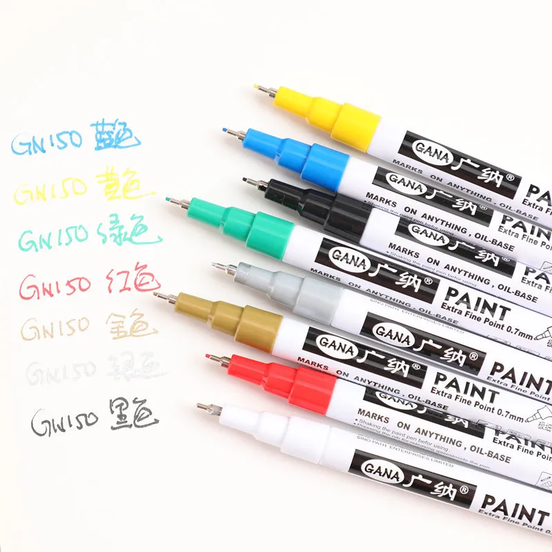 1pcsMetallicMarker8ColorsforChoose07mmExtraFinePointPaint