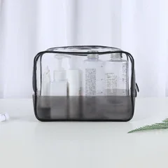 Горячая прессовка Водонепроницаемая Косметика сумка для хранения портативный открытый прозрачный дорожный бизнес-мешок для мытья косметичка из ПВХ Customizabl