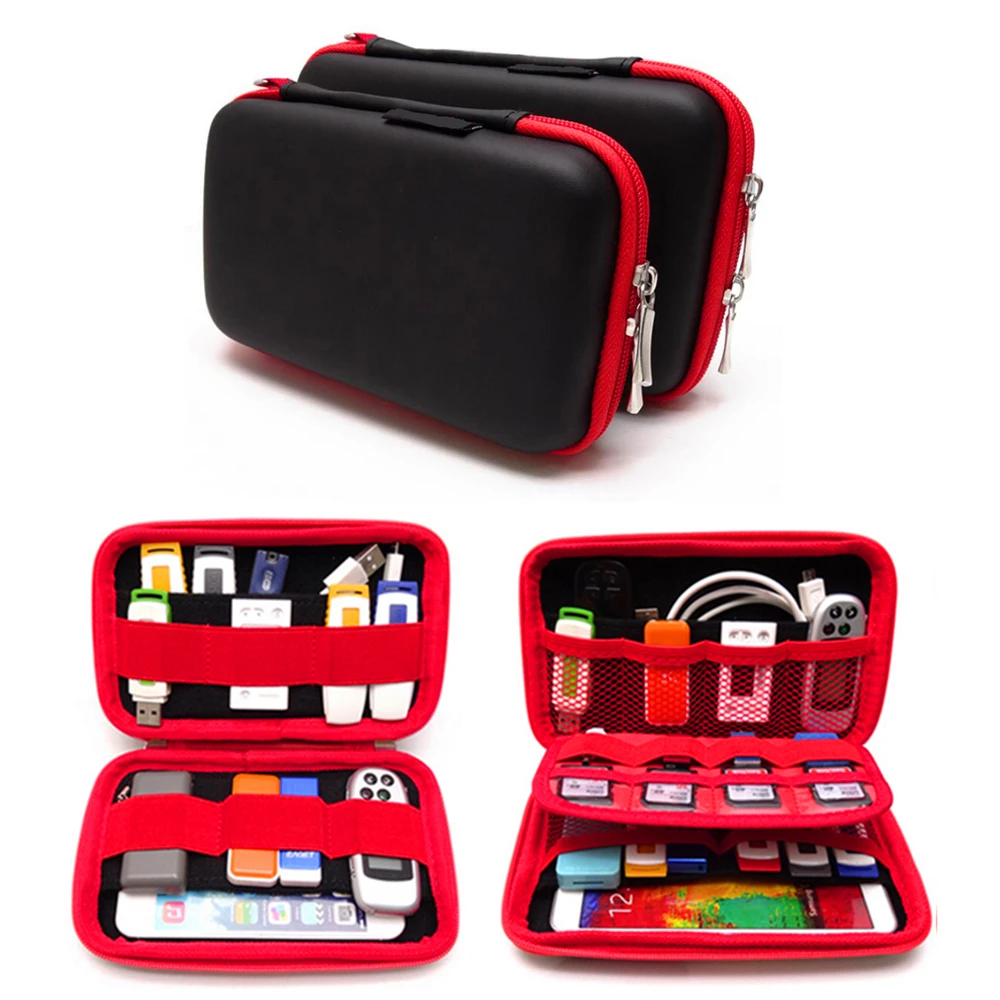 

FIRECLUB 2.5 inch power U disk U shield storage bag phone charger headset protection organizer case digital accessories pouch