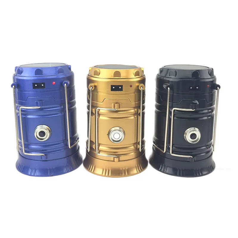 Light Portable Camping Outdoor Lantern Work Lamp Flashlight Solar Durable Mini