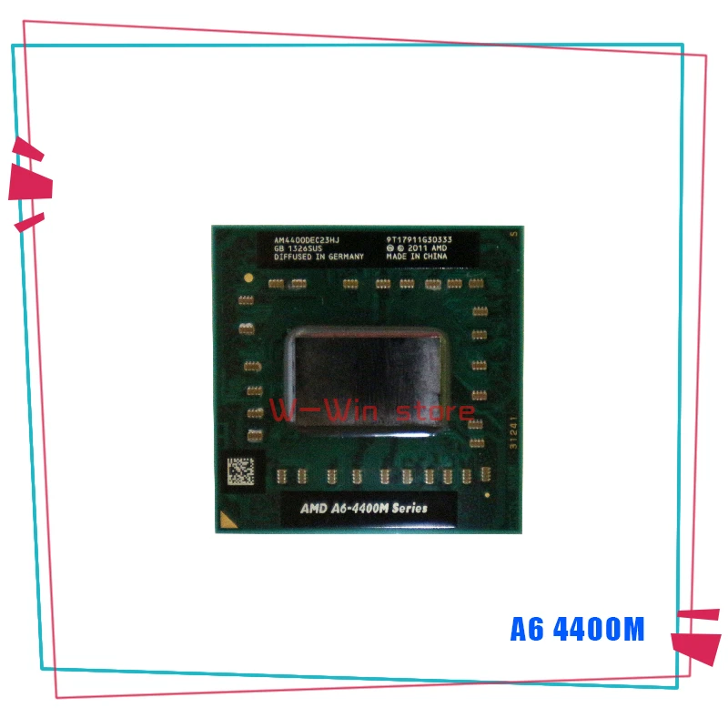 AMD A6-Series A6-4400M A6 4400M 2.7 GHz Dual-Core Dual-Thread CPU Processor AM4400DEC23HJ Socket FS1