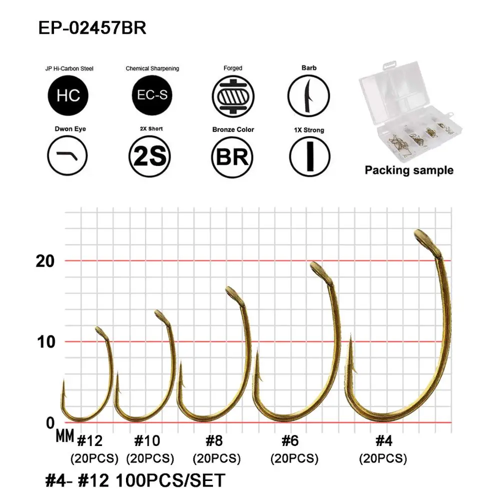 Ami Tiemco 2457 - Qualità Per La Pesca A Mosca - Foto 4