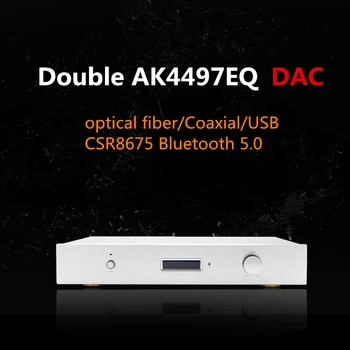 

Dual AK4497EQ + AK4118 + XMOS -XU208 DAC fiber coaxial USB CSR8675 Bluetooth 5.0 decoder