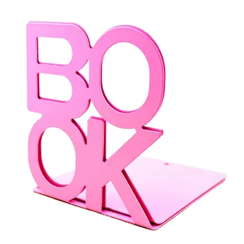 

2pcs Desktop Holder Home Letter Portable Organizer Office School Anti-skid Universal Bookend Metal Stand Stationery Support