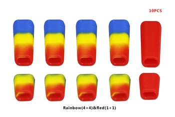 

10 piezas LDARC RC FPV interruptor de Control remoto de protección de la manga de la palanca de la tapa de silicona cubierta de